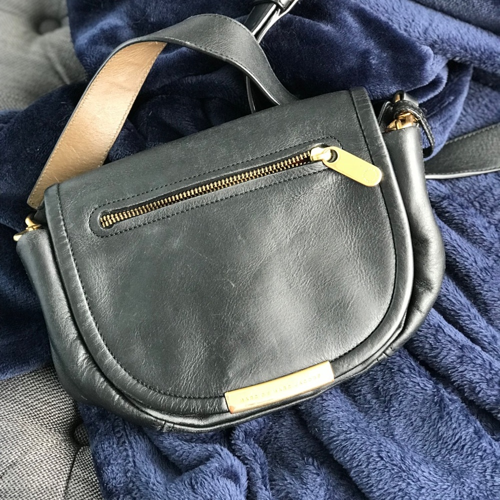 Black Leather Crossbody Purse